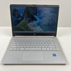 HP 14-dq0054dx 14" 64GB eMMC Intel Celeron N4120 2.60GHz 4GB Windows 11